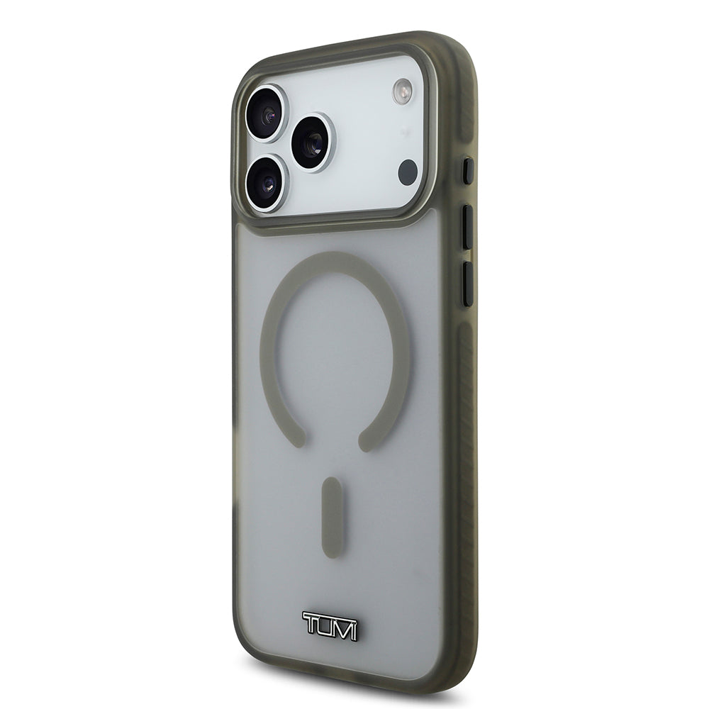 iPhone 17 Pro Max Kılıf TUMI Orijinal Lisanslı M-safe Şarj Özellikli Buzlu Transparan Kılıf