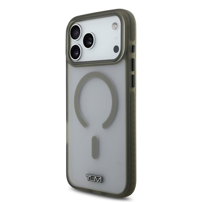 iPhone 17 Pro Max Kılıf TUMI Orijinal Lisanslı M-safe Şarj Özellikli Buzlu Transparan Kılıf