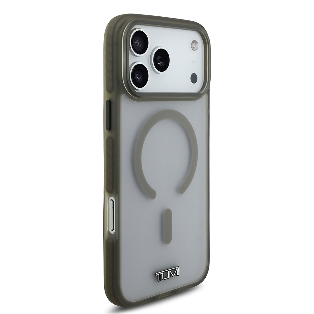 iPhone 17 Pro Max Kılıf TUMI Orijinal Lisanslı M-safe Şarj Özellikli Buzlu Transparan Kılıf