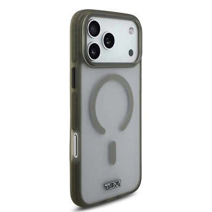 iPhone 17 Pro Max Kılıf TUMI Orijinal Lisanslı M-safe Şarj Özellikli Buzlu Transparan Kılıf