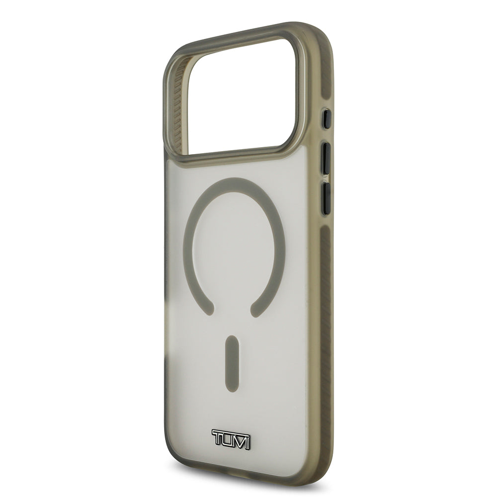 iPhone 17 Pro Max Kılıf TUMI Orijinal Lisanslı M-safe Şarj Özellikli Buzlu Transparan Kılıf