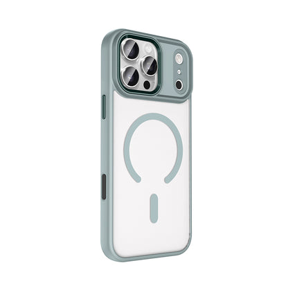 iPhone 17 Pro Max Kılıf Wireless Şarj Özellikli Zore Krom M-safe Silikon Kılıf