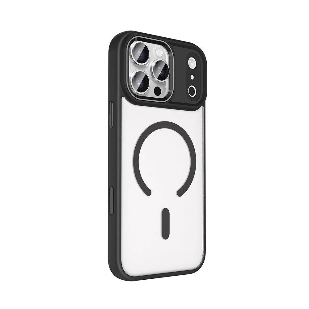 iPhone 17 Pro Max Kılıf Wireless Şarj Özellikli Zore Krom M-safe Silikon Kılıf