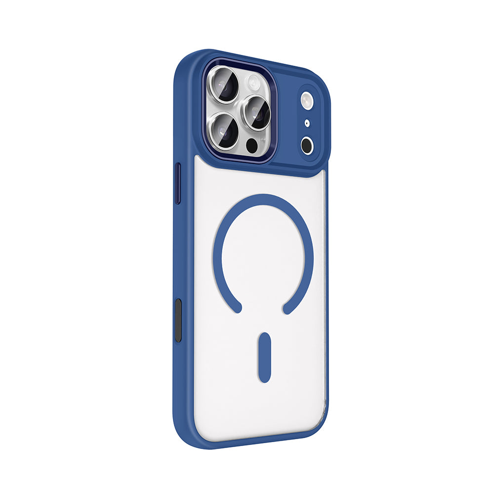 iPhone 17 Pro Max Kılıf Wireless Şarj Özellikli Zore Krom M-safe Silikon Kılıf