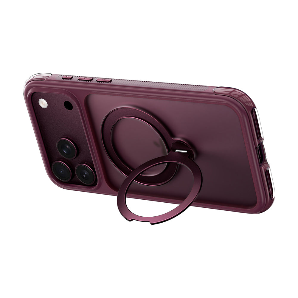 iPhone 17 Pro Max Kılıf Wiwu AG-203 AeroGuard Ultra Serisi M-safe Şarj Özellikli Airbag Tasarımlı Standlı Kılıf