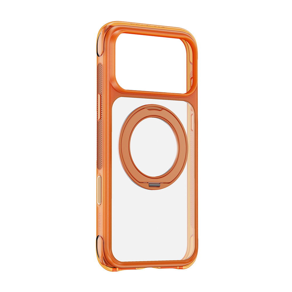iPhone 17 Pro Max Kılıf Wiwu AG-203 AeroGuard Ultra Serisi M-safe Şarj Özellikli Airbag Tasarımlı Standlı Kılıf