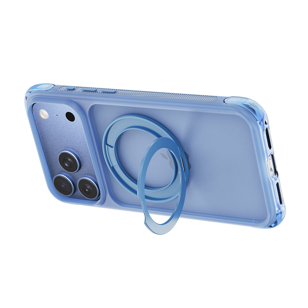 iPhone 17 Pro Max Kılıf Wiwu AG-203 AeroGuard Ultra Serisi M-safe Şarj Özellikli Airbag Tasarımlı Standlı Kılıf