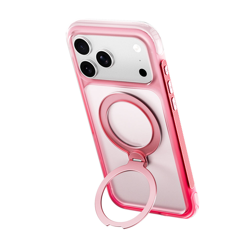 iPhone 17 Pro Max Kılıf Wiwu AS-204 AeroShield Aurora Ultra Serisi M-safe Şarj Özellikli Airbag Tasarımlı Standlı Kılıf