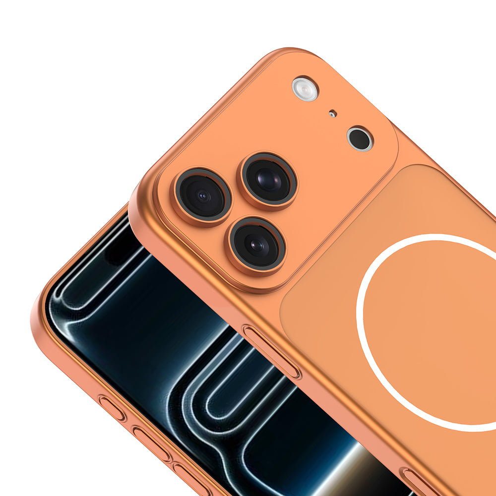 iPhone 17 Pro Max Kılıf Zore M-Safe Şarj Özellikli Kamera Korumalı Spark Kılıf
