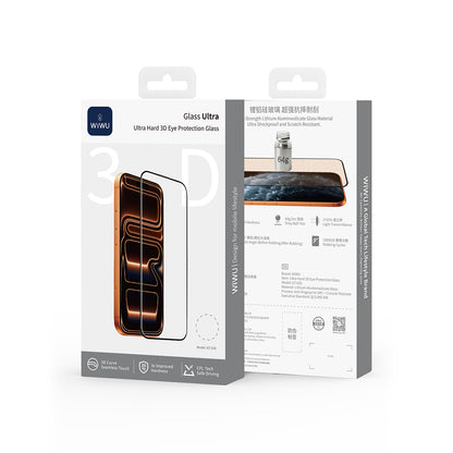 iPhone 17 Pro Max Wiwu GT-030 3D Çizilmeye Dayanıklı Temperli Cam Ekran Koruyucu