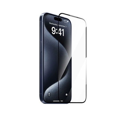 iPhone 17 Pro Max Wiwu SQ-008 Oleofobik Easy Install Darbeye Karşı Dayanıklı Temperli Cam Ekran Koruyucu + Kolay Uygulama Aparatlı