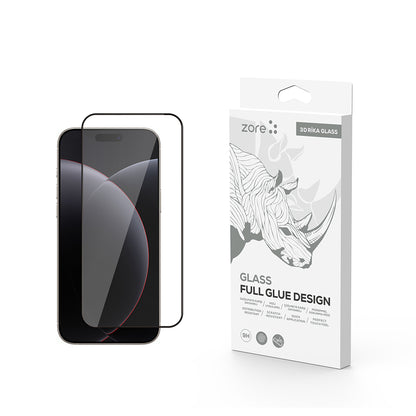 iPhone 17 Pro Max Zore Rika Premium Temperli Cam Ekran Koruyucu