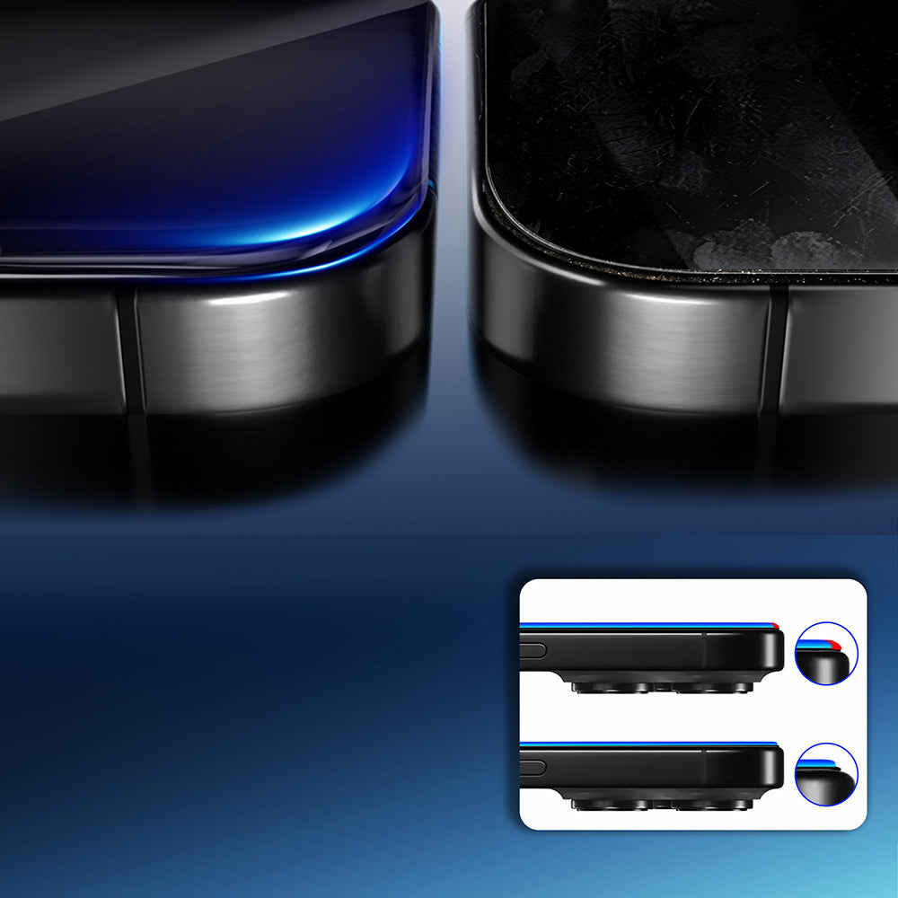 iPhone 17 Pro Mohseven Safir Coating HD 3D Glue Temperli Cam Ekran Koruyucu