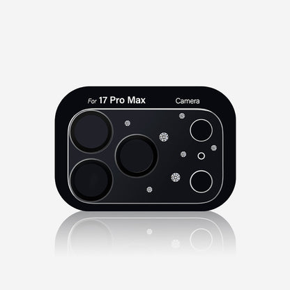 iPhone 17 Pro Pynana Diamond Sky Serisi Taşlı Kamera Lens Koruyucu
