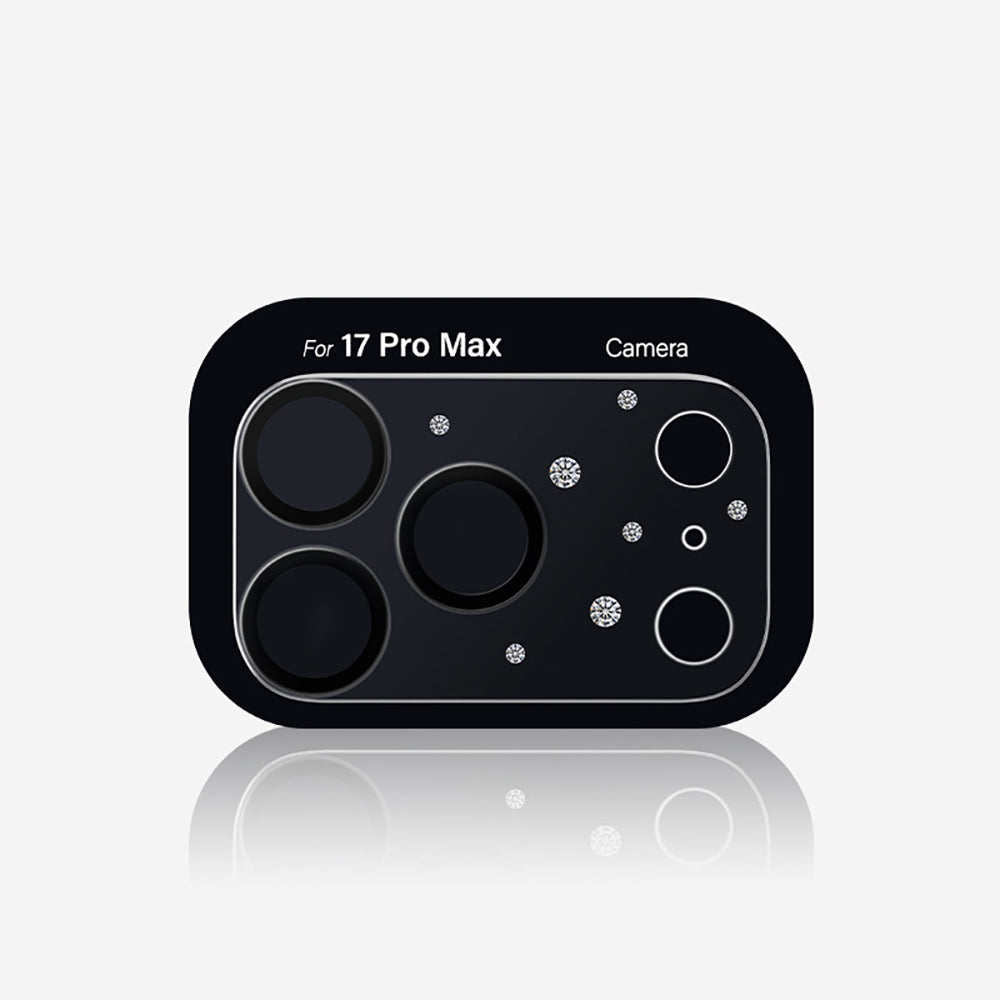 iPhone 17 Pro Pynana Diamond Sky Serisi Taşlı Kamera Lens Koruyucu
