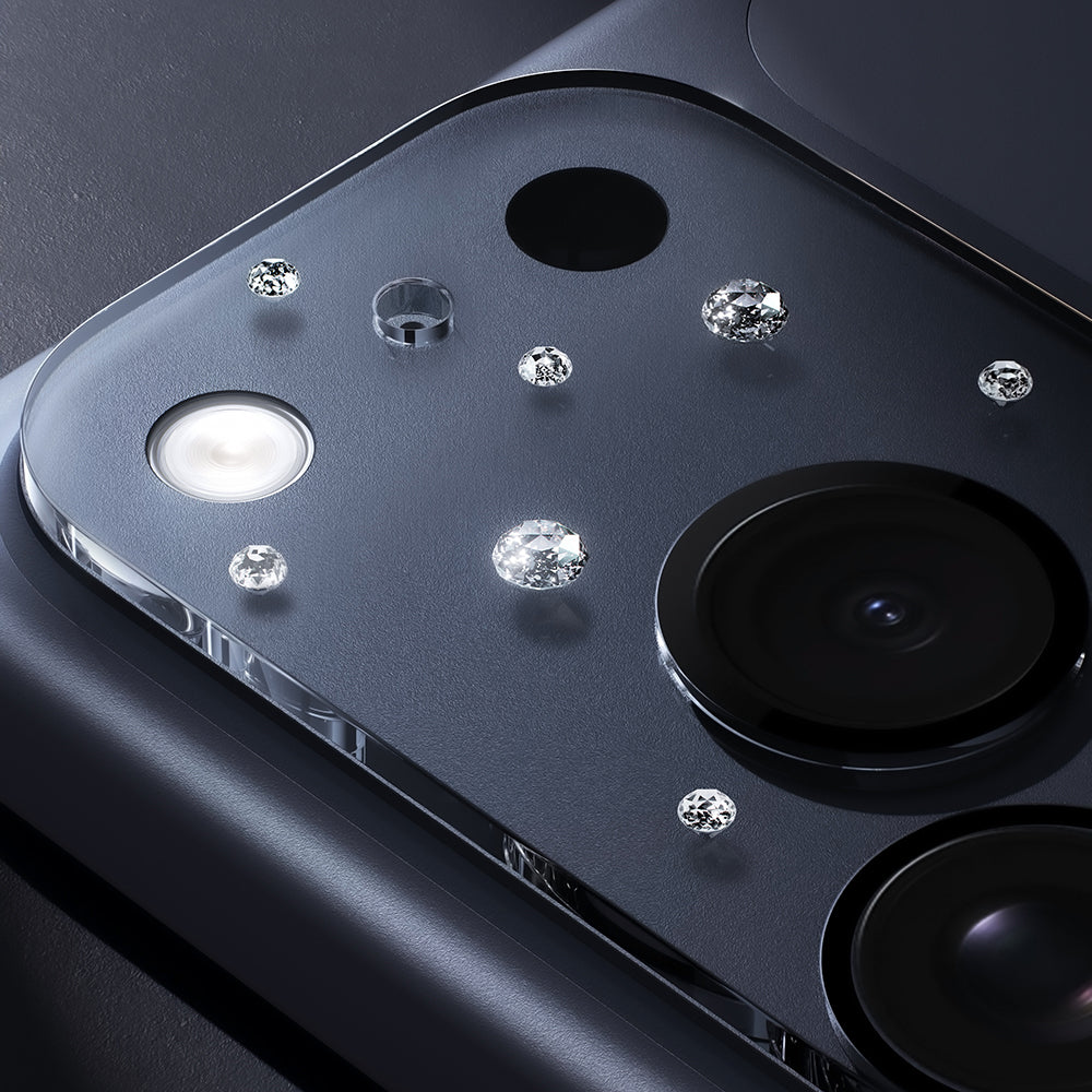 iPhone 17 Pro Pynana Diamond Sky Serisi Taşlı Kamera Lens Koruyucu