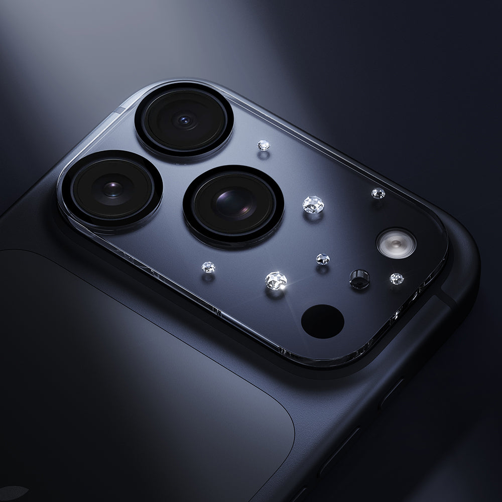 iPhone 17 Pro Pynana Diamond Sky Serisi Taşlı Kamera Lens Koruyucu