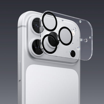 iPhone 17 Pro Pynana Diamond Sky Serisi Taşlı Kamera Lens Koruyucu