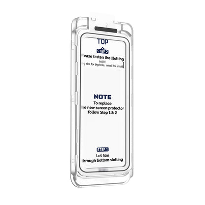 iPhone 17 Pro Wiwu SQ-008 Oleofobik Easy Install Darbeye Karşı Dayanıklı Temperli Cam Ekran Koruyucu + Kolay Uygulama Aparatlı