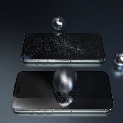 iPhone 17 Pro Wiwu Wi-SQ009 Easy Install iPrivacy 360° Anti-Peep Oleofobik Temperli Cam Ekran Koruyucu + Kolay Uygulama Aparatlı