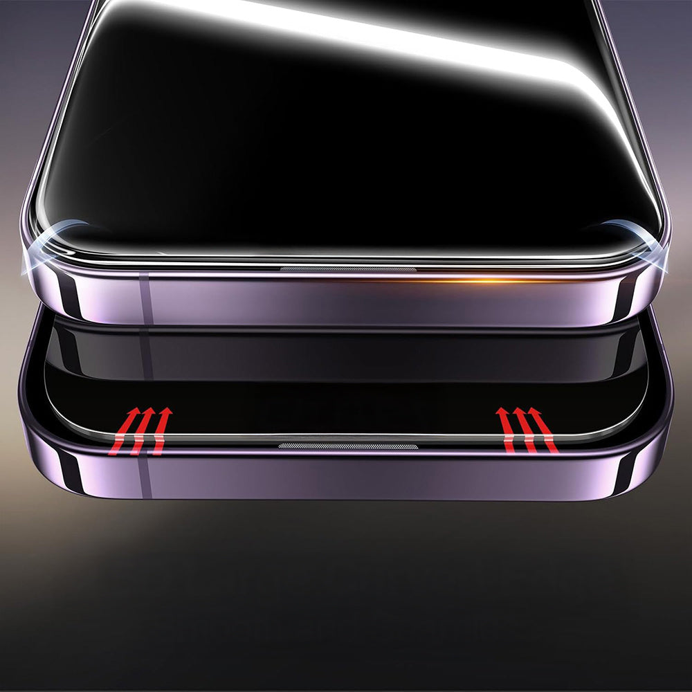 iPhone 17 Pro Zore 2.5D Oliv HD Temperli Cam Ekran Koruyucu + Kolay Uygulama Aparatı
