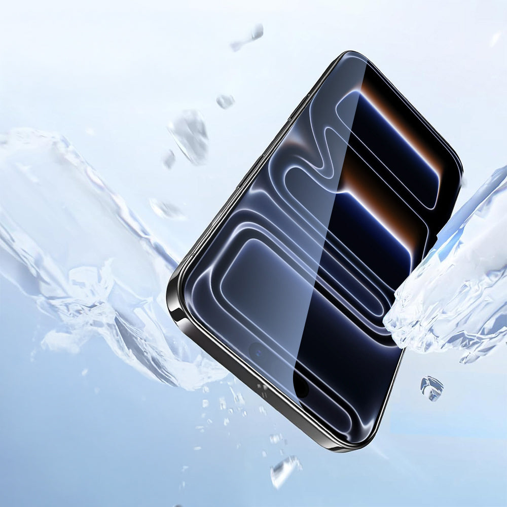 iPhone 17 Pro Zore 2.5D Oliv HD Temperli Cam Ekran Koruyucu + Kolay Uygulama Aparatı