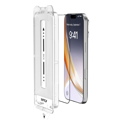 iPhone 17 Raptic Air Glass 2.5D Ekran Koruyucu 2 Adet + Kolay Uygulama Aparatlı