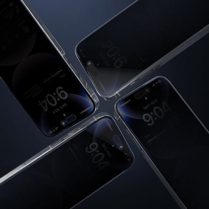 iPhone 17 Wiwu Wi-SQ009 Easy Install iPrivacy 360° Anti-Peep Oleofobik Temperli Cam Ekran Koruyucu + Kolay Uygulama Aparatlı