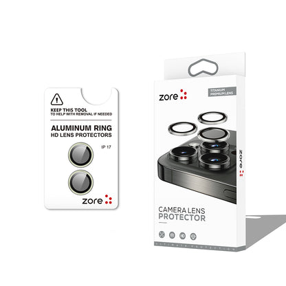 iPhone 17 Zore CL-12 Premium Safir Parmak İzi Bırakmayan Anti-Reflective Kamera Lens Koruyucu