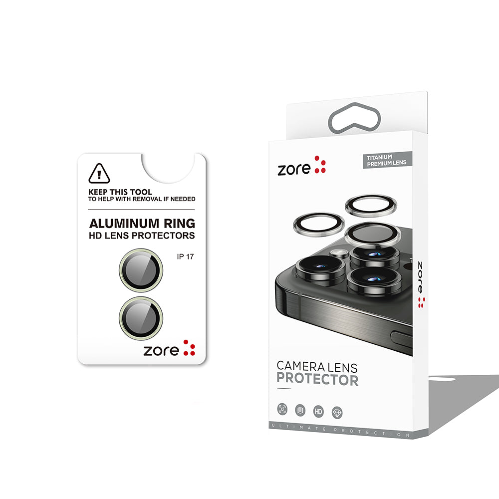 iPhone 17 Zore CL-12 Premium Safir Parmak İzi Bırakmayan Anti-Reflective Kamera Lens Koruyucu