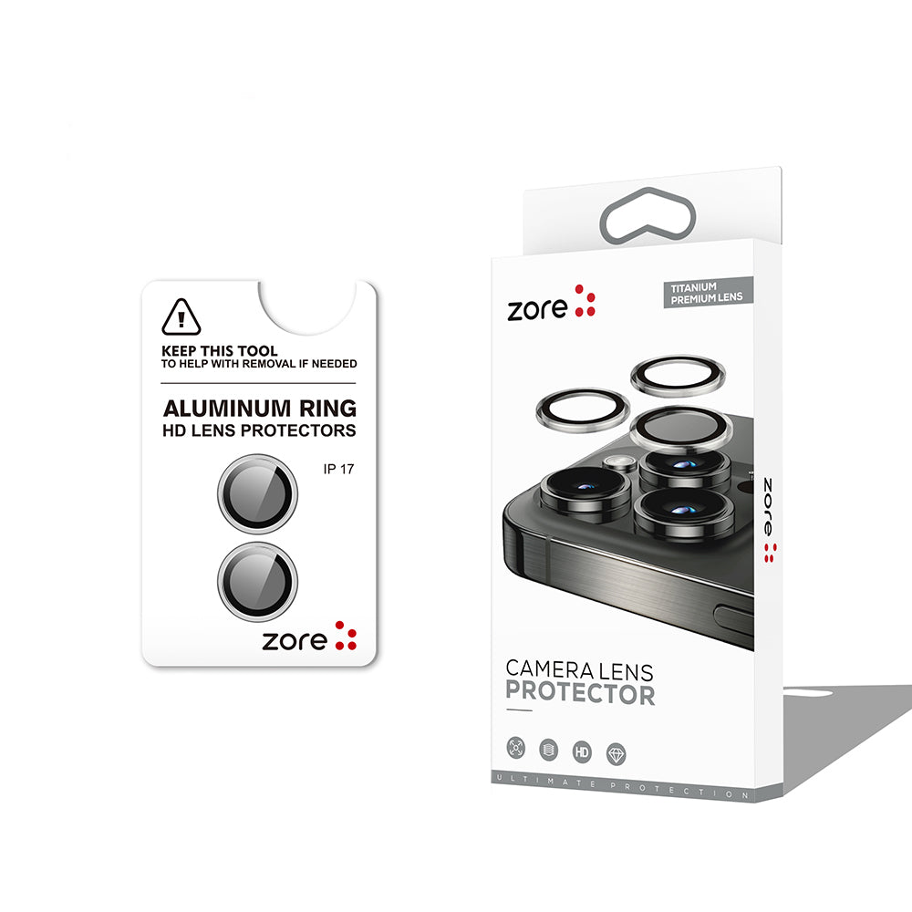 iPhone 17 Zore CL-12 Premium Safir Parmak İzi Bırakmayan Anti-Reflective Kamera Lens Koruyucu