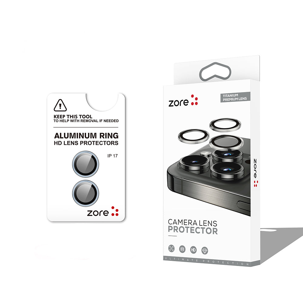 iPhone 17 Zore CL-12 Premium Safir Parmak İzi Bırakmayan Anti-Reflective Kamera Lens Koruyucu