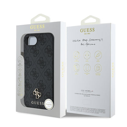 iPhone 17E Kılıf Guess Orijinal Lisanslı M-safe Şarj Özellikli Small 4G Classic Kılıf