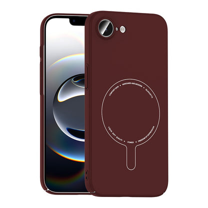 iPhone 17E Kılıf M-Safe Şarj Özellikli Kamera Korumalı Zore Elio Sert PC Kılıf