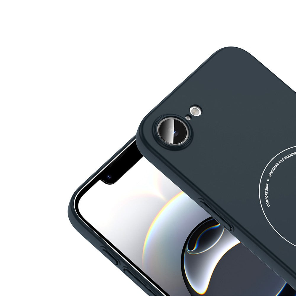 iPhone 17E Kılıf M-Safe Şarj Özellikli Kamera Korumalı Zore Elio Sert PC Kılıf