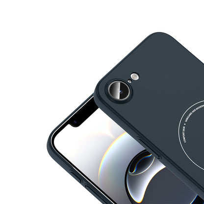iPhone 17E Kılıf M-Safe Şarj Özellikli Kamera Korumalı Zore Elio Sert PC Kılıf