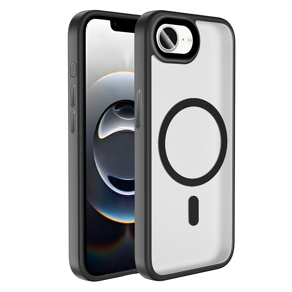 iPhone 17E Kılıf Mat Arka Yüzey Wireless Şarj Özellikli Zore Flet M-safe Kılıf