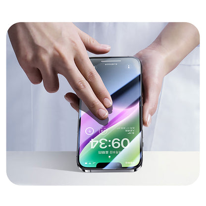 iPhone 17E Wiwu CZ-003 Mavi Işık Teknolojili Hidrofobik ve Oleofobik Parlama Önleyici Cam Ekran Koruyucu