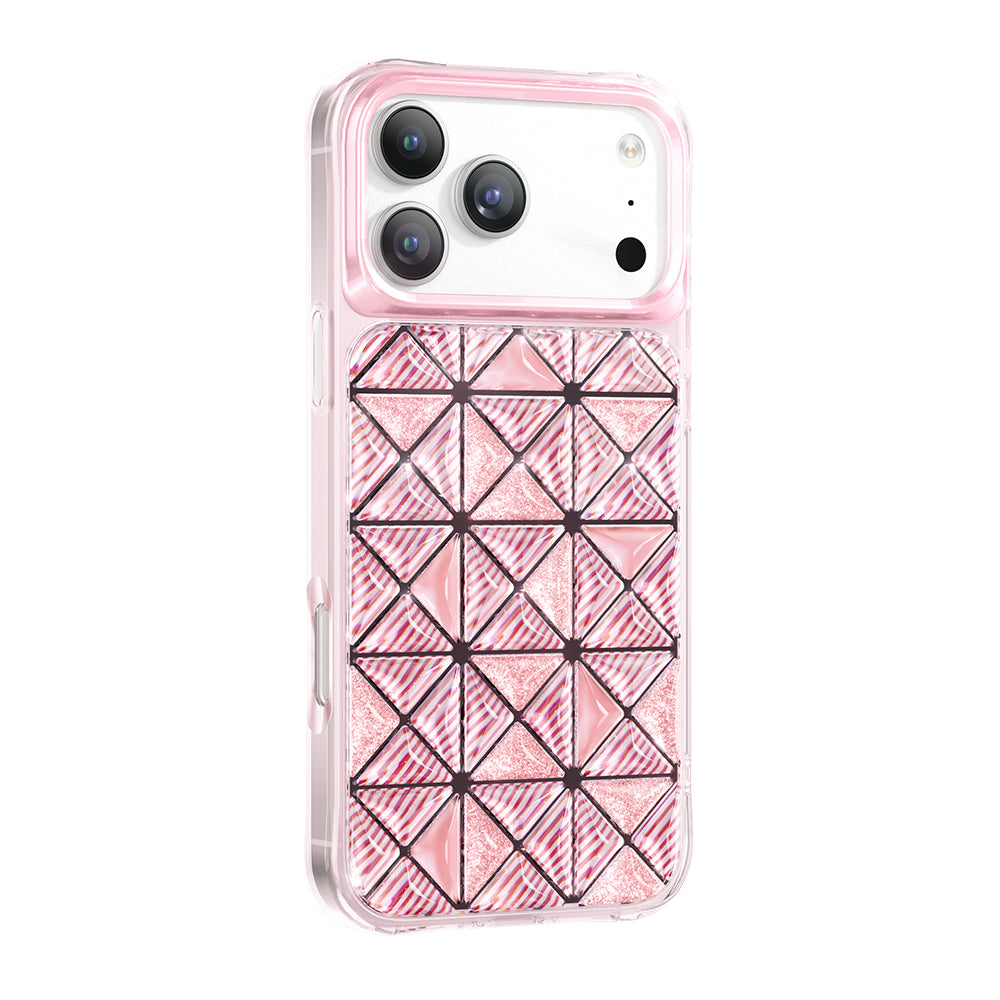 iPhone 18 Pro Kılıf 3D Buz Blok Desenli Zore Paris Kairo TPU Kılıf