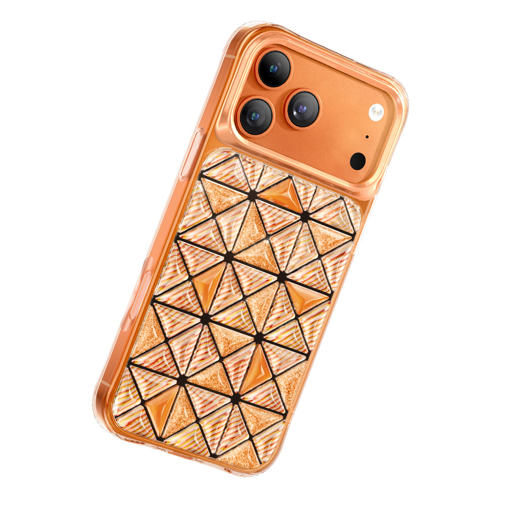 iPhone 18 Pro Kılıf 3D Buz Blok Desenli Zore Paris Kairo TPU Kılıf