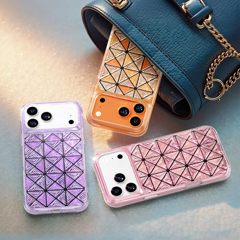 iPhone 18 Pro Kılıf 3D Buz Blok Desenli Zore Paris Kairo TPU Kılıf