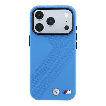iPhone 18 Pro Kılıf BMW Orijinal Lisanslı M-safe Şarj Özellikli M Logolu Lastik İzi Desenli Kılıf