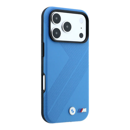 iPhone 18 Pro Kılıf BMW Orijinal Lisanslı M-safe Şarj Özellikli M Logolu Lastik İzi Desenli Kılıf