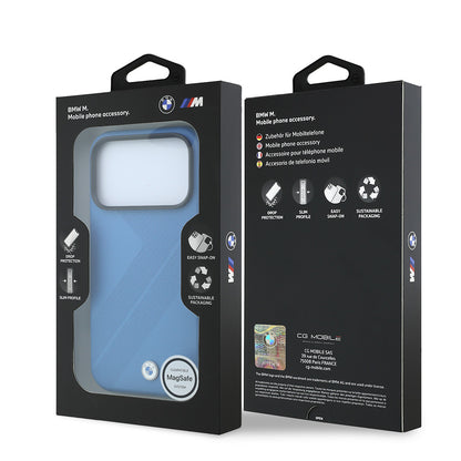 iPhone 18 Pro Kılıf BMW Orijinal Lisanslı M-safe Şarj Özellikli M Logolu Lastik İzi Desenli Kılıf