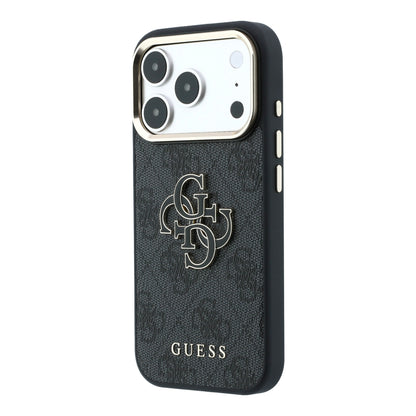iPhone 18 Pro Kılıf Guess Orijinal Lisanslı 4G Büyük Resin Logolu PU Kılıf