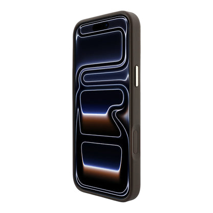 iPhone 18 Pro Kılıf Guess Orijinal Lisanslı M-safe Şarj Özellikli Deri 4G Desenli Şeritli Yazı Logolu Kılıf