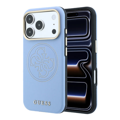 iPhone 18 Pro Kılıf Guess Orijinal Lisanslı M-safe Şarj Özellikli PU Delikli 4G ve Yazı Logolu Kılıf