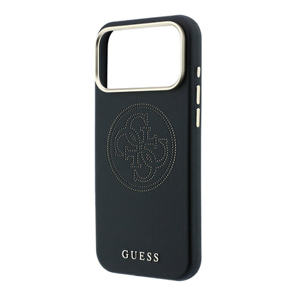 iPhone 18 Pro Kılıf Guess Orijinal Lisanslı M-safe Şarj Özellikli PU Delikli 4G ve Yazı Logolu Kılıf