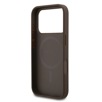 iPhone 18 Pro Kılıf Guess Orijinal Lisanslı M-safe Şarj Özellikli Small 4G Classic Kılıf