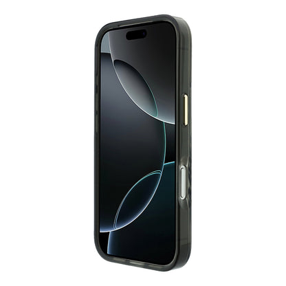 iPhone 18 Pro Kılıf Guess Orijinal Lisanslı M-safe Şarj Özellikli Üçgen Logolu Zebra Desenli Silikon Kılıf